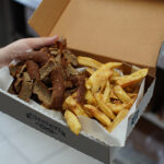 Doner Meat in Box with Chips